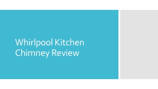 Whirlpool Kitchen Chimney Review
