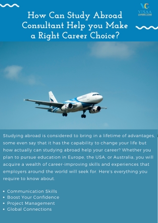 How Can Study Abroad Consultant Help you Make a Right Career Choice