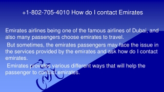 How do I contact Emirates