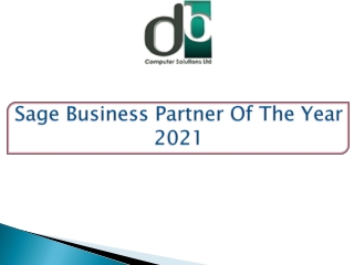 Sage Business Partner Of The Year 2021