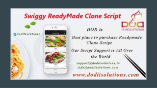 Readymade Best Swiggy Clone Script - DOD IT SOLUTIONS