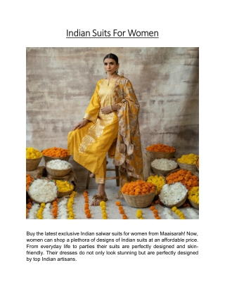 Indian Suits For Women