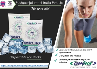 Easy ICE | Disposable ice pack | Pushpanjali medi India Pvt Ltd