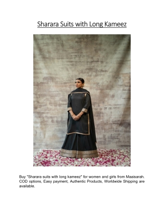 Sharara Suits with Long Kameez