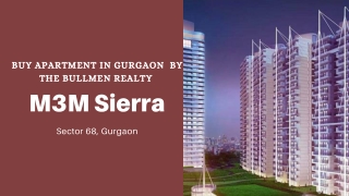 Buy 2BHK Flats by M3M Sierra Sector 68 Gurugram