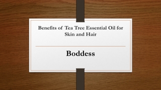 Benefits of Tea Tree Essential Oil for Skin and Hair