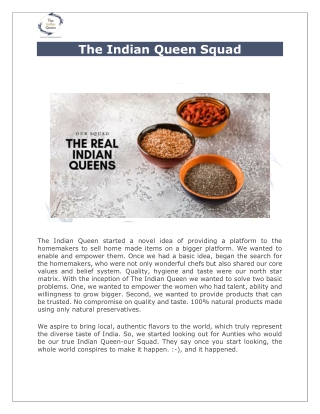 The Indian Queen Squad