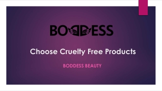 Choose Cruelty Free Products