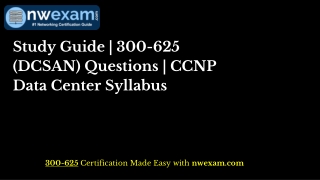 Study Guide | 300-625 DCSAN Questions | CCNP Data Center Syllabus PDF