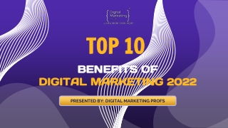 Top 10 Benefits of Digital Marketing 2022