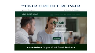 Get the best Instant Website for your Credit Repair Business