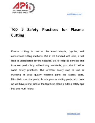 Top 3 Safety Practices for Plasma Cutting-converted
