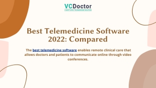 Best Telemedicine Software 2022 Compared