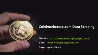 Coinimarketcap.com Data Scraping