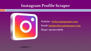 Instagram Profile Scraper