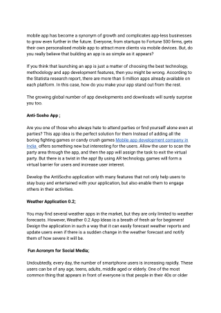 Best & Simple Mobile App Ideas That Will Make Money For Startup Business