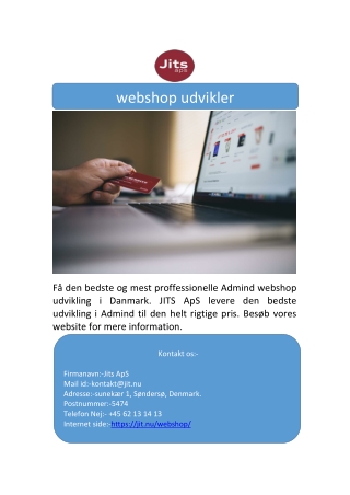 webshop udvikler