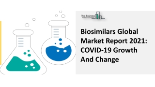 Biosimilars Market Scenario, Growth Challenges And Share