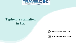 Typhoid Vaccination in UK