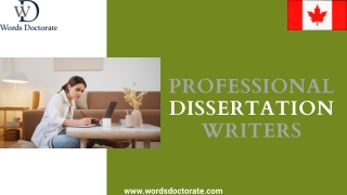 Professional Dissertation Writers For You - Words Doctorate