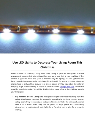 Use LED Lights to Decorate Your Living Room This Christmas