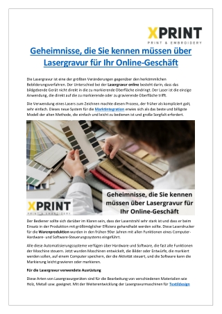 Geheimnisse, die Sie kennen müssen über Lasergravur für Ihr Online-Geschäft