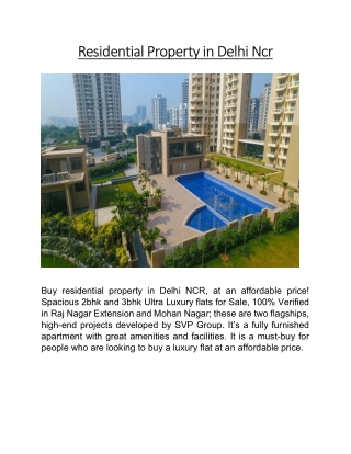 Residential Property in Delhi Ncr