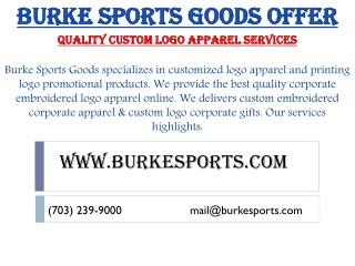 Quality Custom Logo Apparel Services