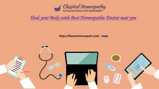 Heal your Body with Best Homeopathic Doctor near you