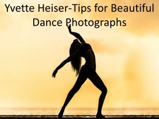 Yvette Heiser-Tips for Beautiful Dance Photographs