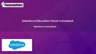 Latest Salesforce  Education-Cloud-Consultant Practice Exam Questions | Pass