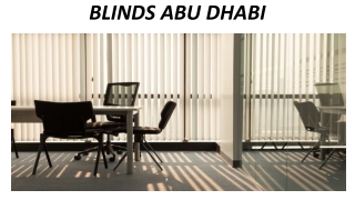 BLINDS ABU DHABI