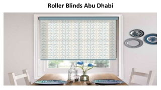 Roller Blinds Abu Dhabi