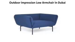 Outdoor Impression Low Armchair In Dubai