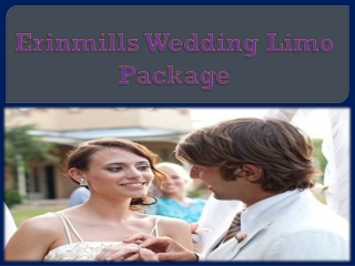 Erinmills Wedding Limo Package