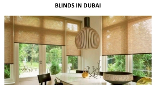 BLINDS IN DUBAI