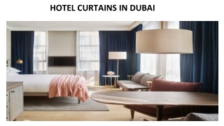 HOTEL CURTAINS IN DUBAI