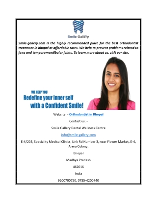 Orthodontist in Bhopal  Smile-gallery.com