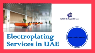 Electroplating service in uae