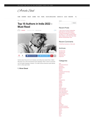 Top 10 Authors in India 2022 – Must Read