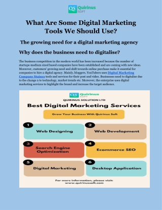 What Are Some Digital Marketing Tools We Should Use