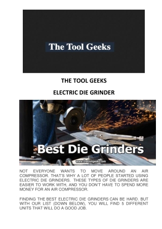 Electric Die Grinder