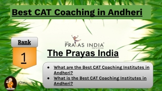 Best CAT Coaching  in Andheri