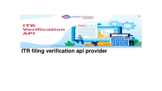 itr filing verification api provider