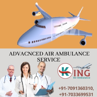 Get Genuine Healthcare in the King Air Ambulance Service in Bhopal