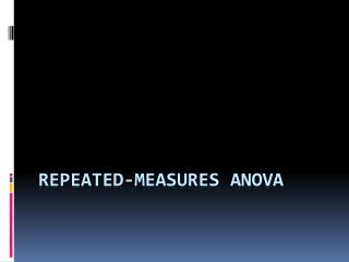 Repeated-Measures ANOVA