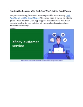 Confirm the Reasons Why Cash App Won't Let Me Send Money