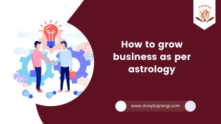 How to Grow Business as per Astrology