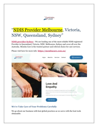 NDIS provider Sydney