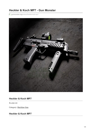Heckler & Koch MP7